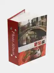 Алый фотоальбом 100 фото, 10х15, "Путешествие", твёрдая обложка