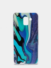 Чехол Samsung Galaxy J6, Самсунг Галакси Джи6 2018 силиконовый с мраморным рисунком