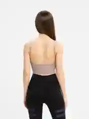 Хаки топ спортивный, базовый, укороченный