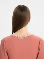 Белый бусы из чешского стекла