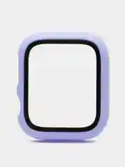 Лавандовый бампер с защитным стеклом и ремешком для Apple Watch 38/40/41/42/44/45/49