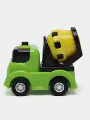 Белый набор машинок 4 и 12 штук, игрушек