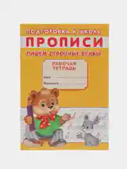 Рабочая тетрадь-прописи для подготовки к школе "Пишем строчные буквы", А5, 16 страниц