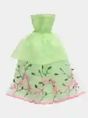 Зеленый одежда для кукол, платья для барби, 5 штук