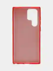 Красный чехол Samsung Galaxy S22, S22 Plus, S22 Ultra С22 (Самсунг Галакси), блестящий
