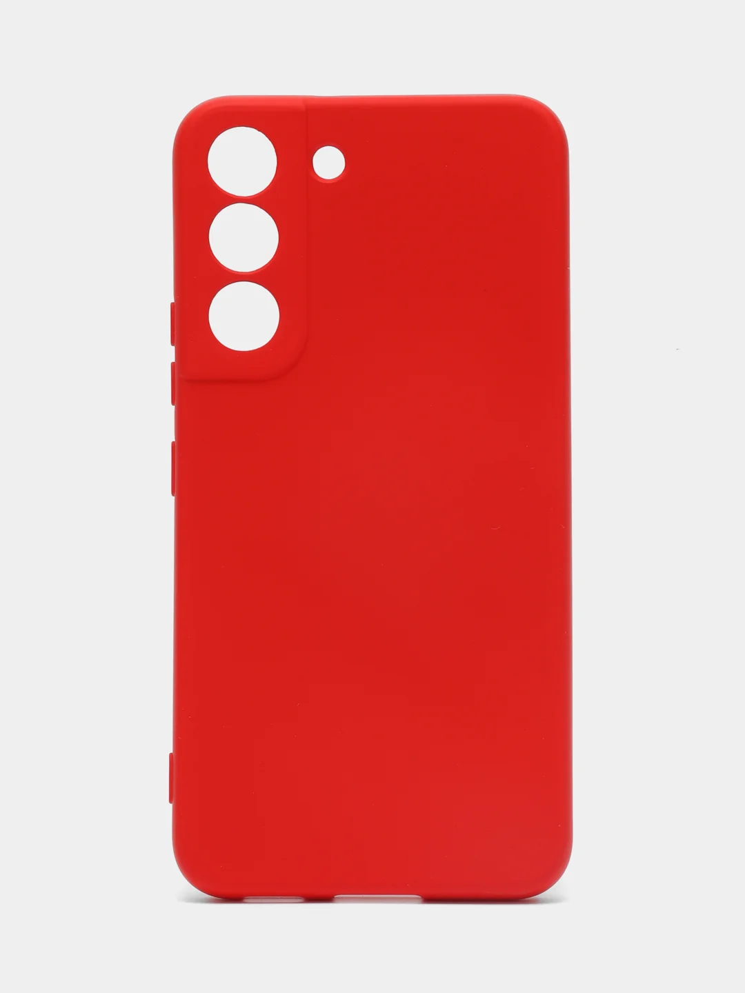 Красный чехол силиконовый для Samsung Galaxy S22 (Самсунг Галакси С22), Silicone Cover