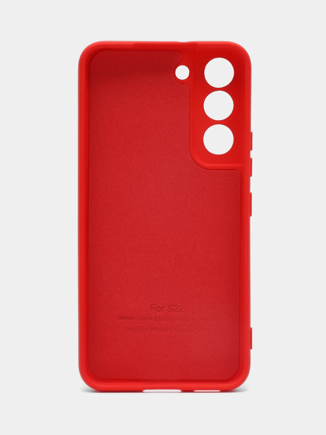 Красный чехол силиконовый для Samsung Galaxy S22 (Самсунг Галакси С22), Silicone Cover