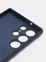 Темно-синий чехол для Samsung Galaxy S23 Ultra (Самсунг Галакси С23 Ультра), силиконовый