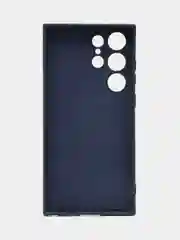 Темно-синий чехол для Samsung Galaxy S23 Ultra (Самсунг Галакси С23 Ультра), силиконовый