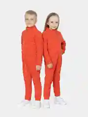 Оранжевый комбинезон детский  флисовый для мальчика Утенок