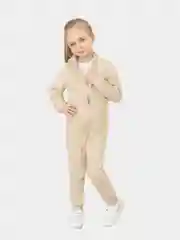 Бежевый комбинезон флисовый, детский
