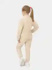 Бежевый комбинезон флисовый, детский