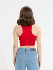 Вишнёвый топ спортивный