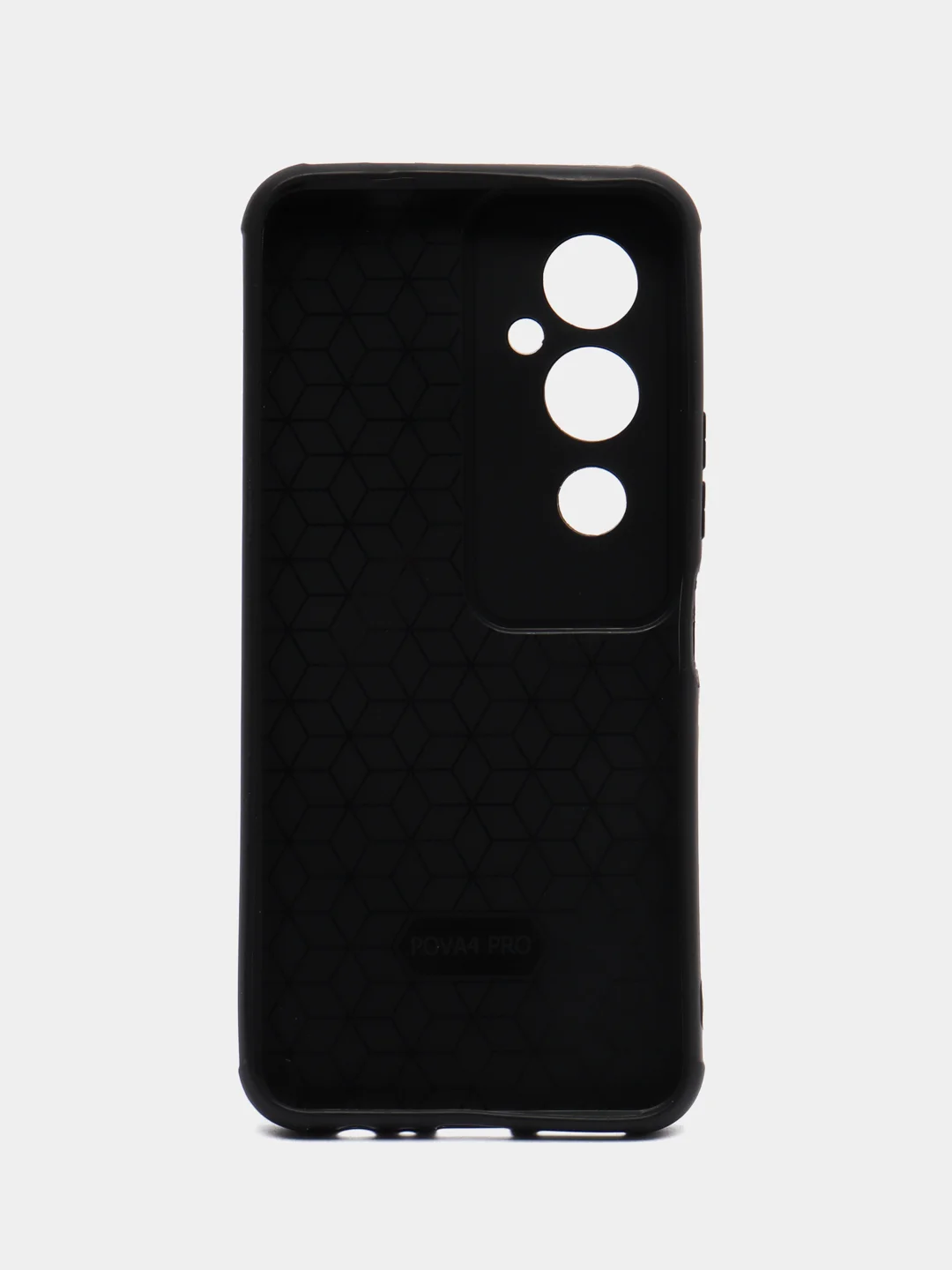 Черный чехол для Tecno Pova 4 Pro, силиконовый, под кожу