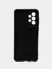 Угольный чехол Samsung Galaxy A33, Самсунг Галакси А33 5G черный, силиконовый, под кожу