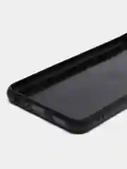 Хром чехол для Samsung Galaxy A13, Самсунг Галакси А13 4G, черный, силиконовый, под кожу