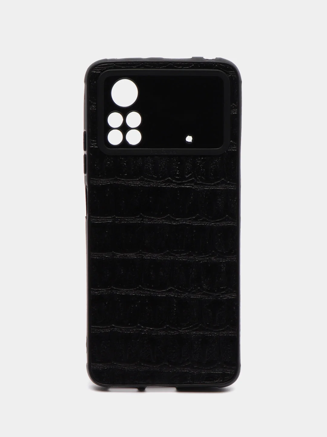 Черный чехол Xiaomi Poco X4 Pro, Сяоми Поко Х4 Про силиконовый, под кожу