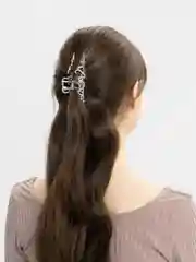Серебряный краб для волос с камнями