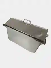Коптильня "Домик" с гидрозатвором, из нержавеющей стали, 450*250*300 мм