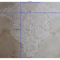 Белый воротник пришивной, кружевной, 2 части