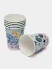 Прозрачный одноразовая посуда для праздника Холодное сердце Чиби, Эльза, Анна, Олуф, тарелки, стаканы
