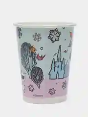 Прозрачный одноразовая посуда для праздника Холодное сердце Чиби, Эльза, Анна, Олуф, тарелки, стаканы