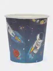 Прозрачный одноразовая посуда С Днем рождения Космос Тарелки Стаканы Колпаки Салфетки Воздушные Шары