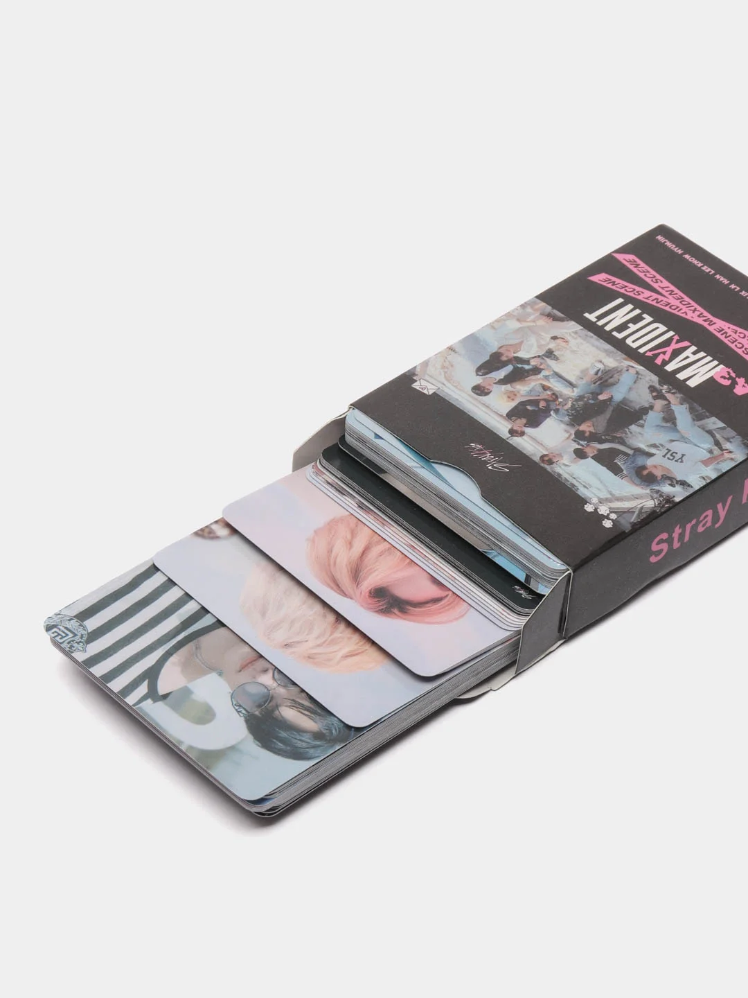 Розовый карточки Stray Kids 55шт