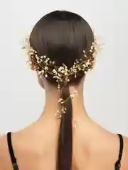 Желтый веточка свадебная для причёски