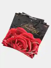 Алый пакет подарочный, ламинированный/ 37 x 46 см/Набор из 3,5 штук/Пакет на все случаи жизни