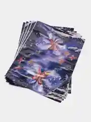 Индиго пакет подарочный, ламинированный/ 37 x 46 см/Набор из 3,5 штук/Пакет на все случаи жизни