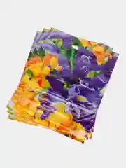 Фиолетовый пакет подарочный, ламинированный/ 37 x 46 см/Набор из 3,5 штук/Пакет на все случаи жизни