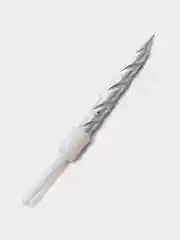 Серебряный свечи для торта, 10 шт, 6 см