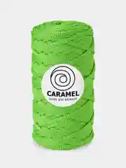 Салатовый шнур Caramel (Карамель), плоский, полиэфирный, 5 мм