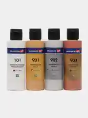 Краски акриловые для техники "Флюид Арт" (POURING PAINT), 4 цвета по 120 мл,Цвета металлик