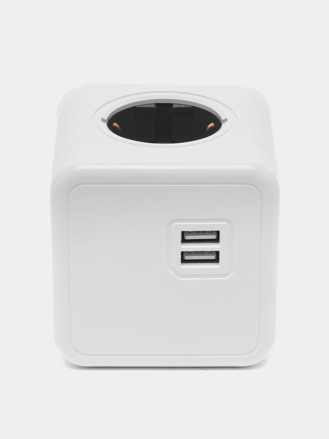 Разветвитель Cube Original 4 Euro 16A GN1204, 2 USB A с блоком 5В/2.1А RocketSocket