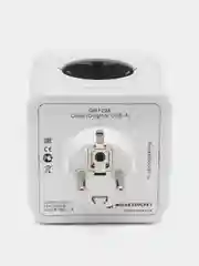 Разветвитель Cube Original 4 Euro 16A GN1204, 2 USB A с блоком 5В/2.1А RocketSocket