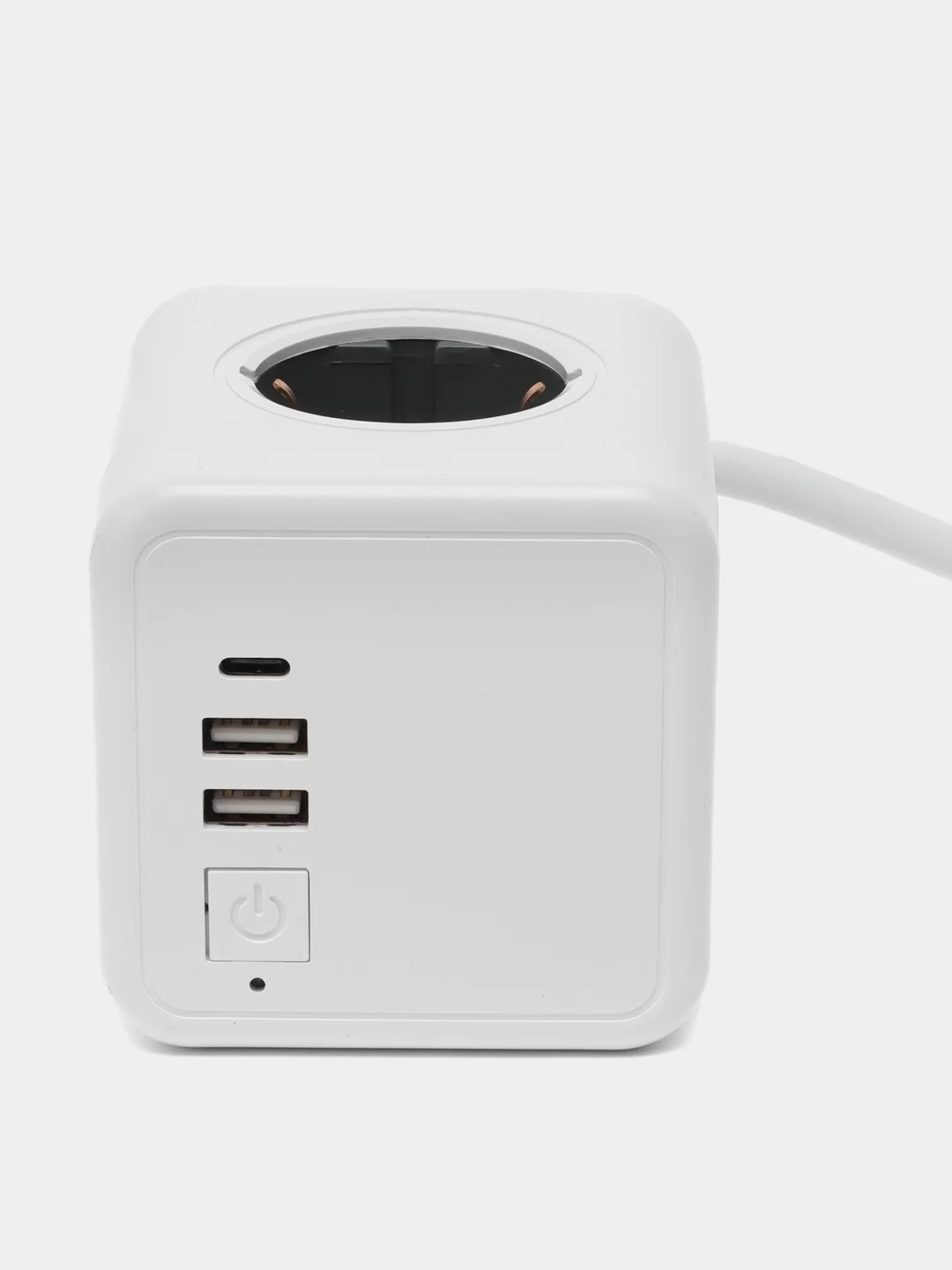 Удлинитель RocketSocket Cube 4 Euro GNS1405, 16A, 3 USB 2A+С, с блоком 5 В / 3.0 А, 1,5 м