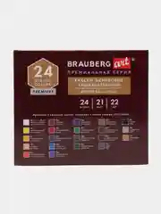 Краски акриловые художественные BRAUBERG ART PREMIERE, НАБОР 24 шт., в тубах по 22 мл
