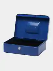 Ящик для ценностей, ключевой замок, синий, 90 х 180 х 250 мм