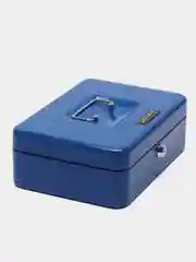 Ящик для ценностей, ключевой замок, синий, 90 х 180 х 250 мм
