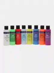 Краски акриловые для техники "Флюид Арт" (POURING PAINT), 8 цветов по 120 мл, Цвета радуги