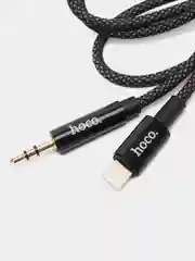 Черный аудиокабель HOCO UPA19, 3.5 мм, AUX, Lightning, 1 м