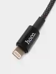 Черный аудиокабель HOCO UPA19, 3.5 мм, AUX, Lightning, 1 м