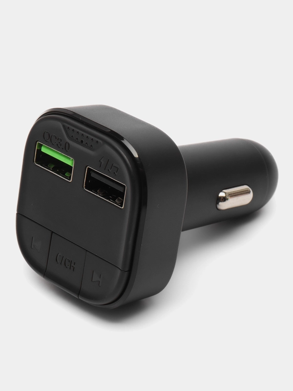 FM-трансмиттер Borofone BC43, 2 USB, QC3.0, с быстрой зарядкой