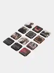 Бронзовый 3d-стикеры на телефон "Мияги, Макан, Скриптонит", 12 штук