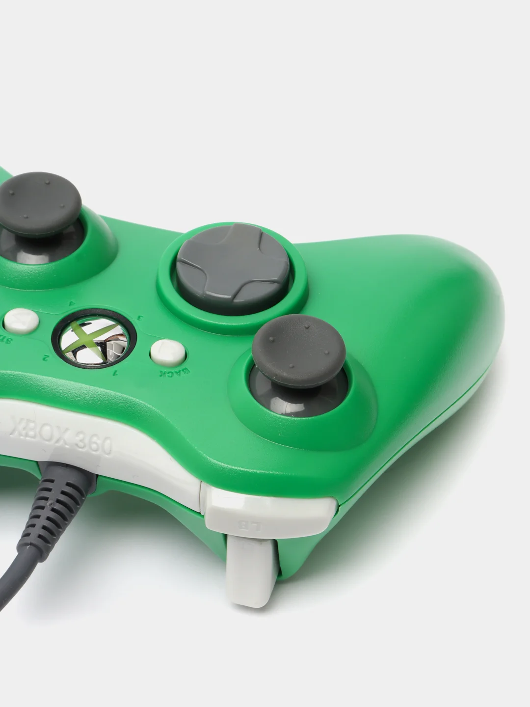 Тёмно-зелёный геймпад для XBox 360, проводной