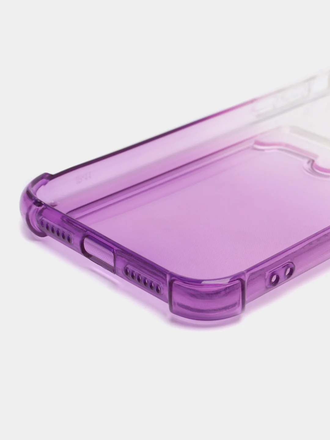 Пурпурный чехол для iPhone 11, с карманом для карт