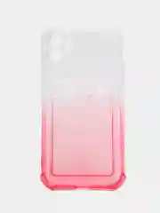 Алый чехол для iPhone 11, с карманом для карт