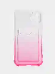 Вишнёвый чехол для iPhone 11, с карманом для карт